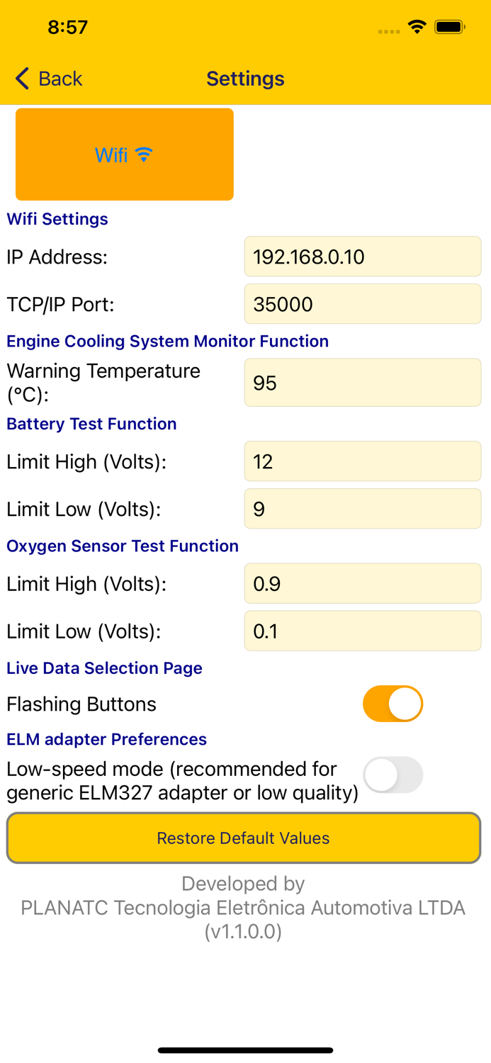 Nero OBDII Scanner PLANATC