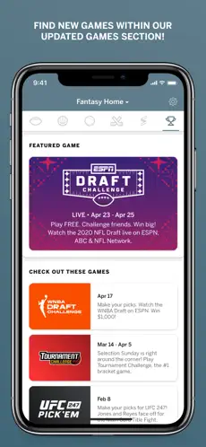 Screenshot 9 ESPN Fantasy Sports & More iphone