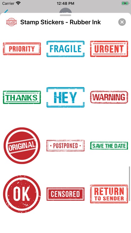 Stamp Stickers - Rubber Ink screenshot-7