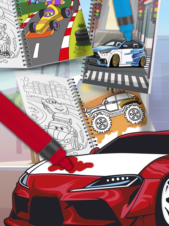 cute cars coloring book  app price drops