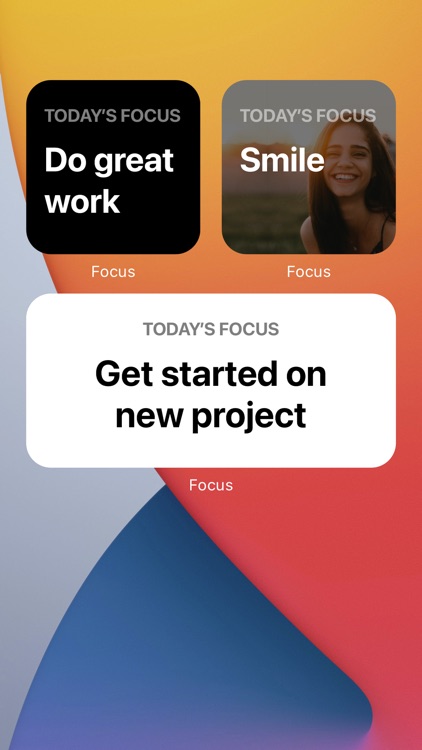 Focus Widget