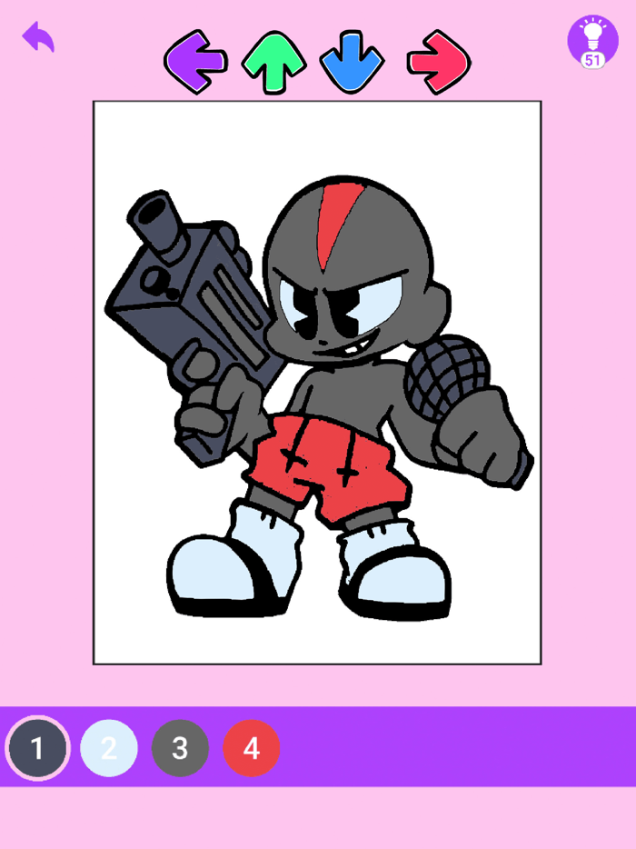 FNF Coloring Arrow Game