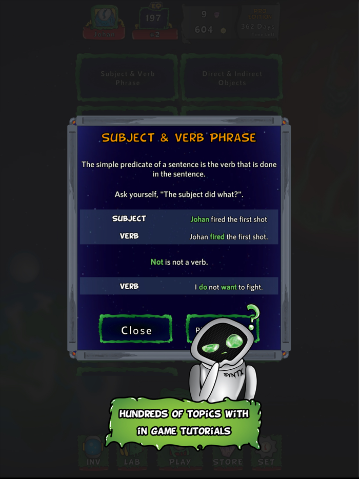 GramMars Wars - Grammar Game