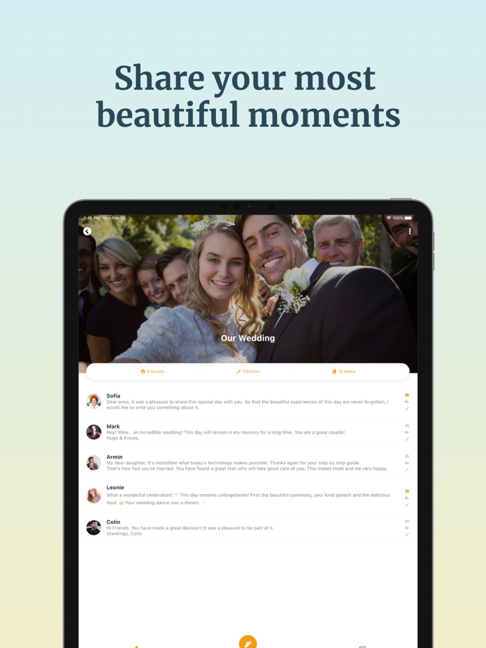 Take Part - Virtual Guestbook