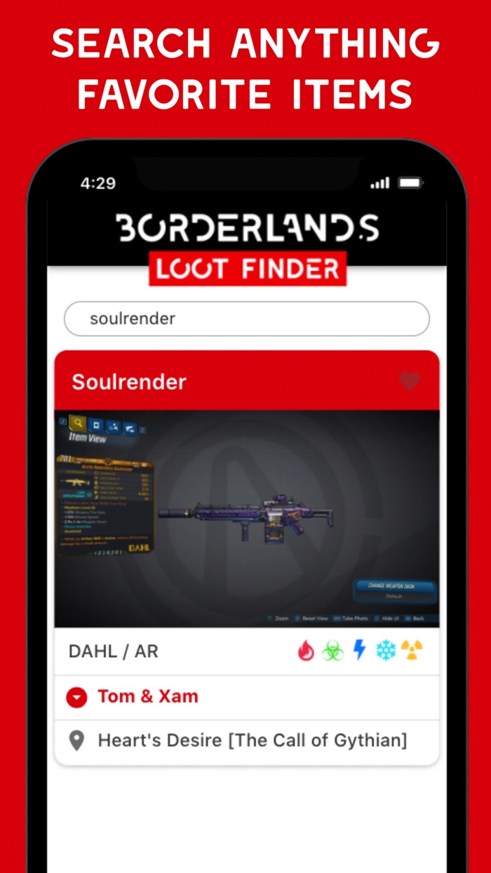 BL3 Loot Finder
