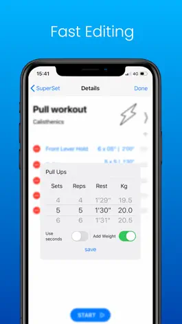 Game screenshot SuperSet - Workout Companion hack