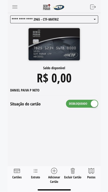 Cartão Sem Parar CTF