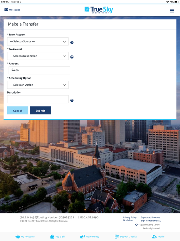 True Sky Credit Union screenshot 4