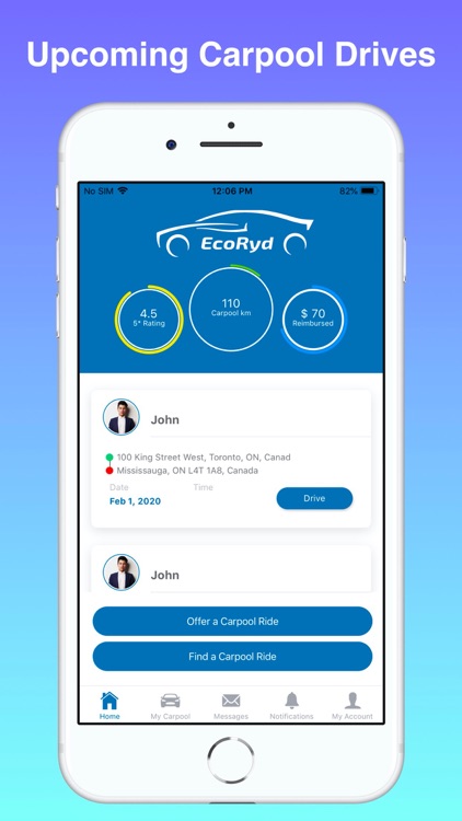 EcoRyd - Carpool Your Commute screenshot-6