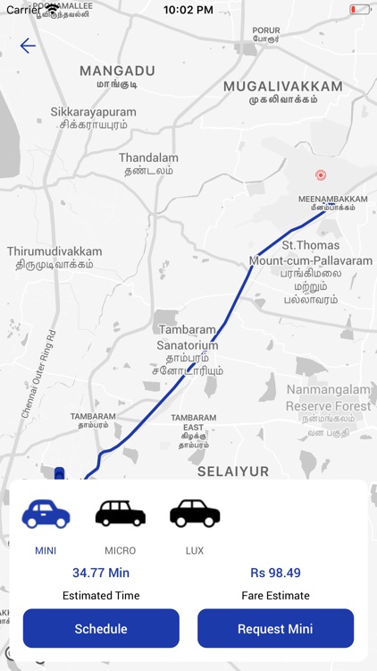 Rute Passenger