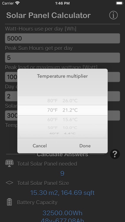 Solar Panel Calculator Plus