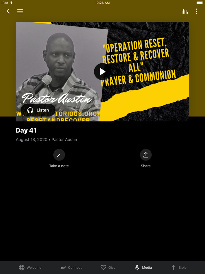 Pastor Austin  JP Victorious