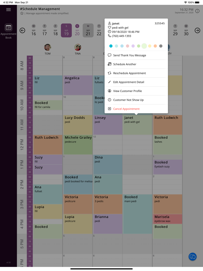 Salon Orchid Booking