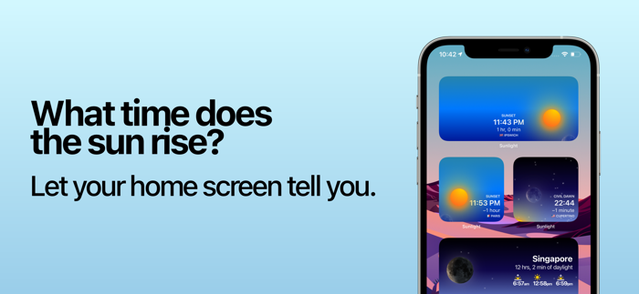 Sunlight − Rise  Set Times