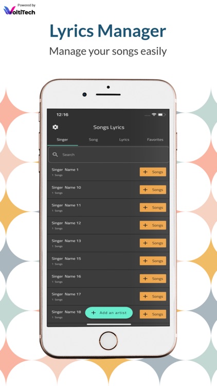 Songs Lyrics Manager