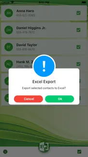 contacts export to sheet iphone screenshot 2