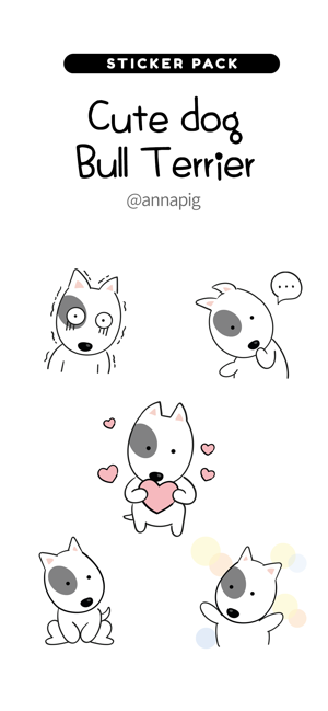 Cute dog Bull Terrier(圖1)-速報App