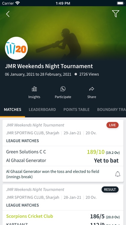 JMR Sporting Cricket Club screenshot-3