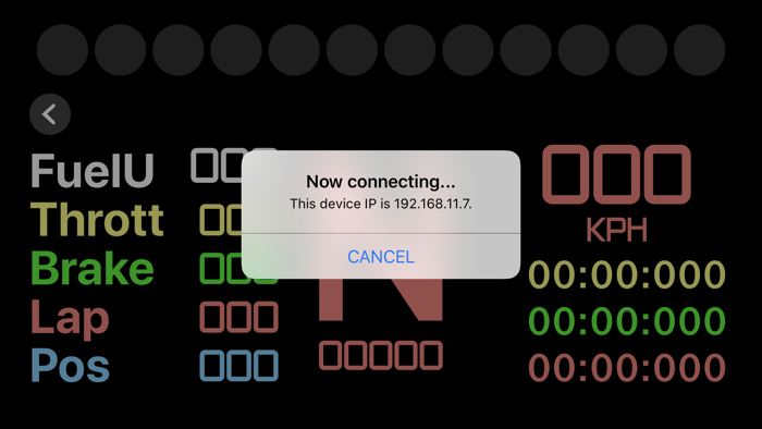 Sim Racing Dash for F1 2018