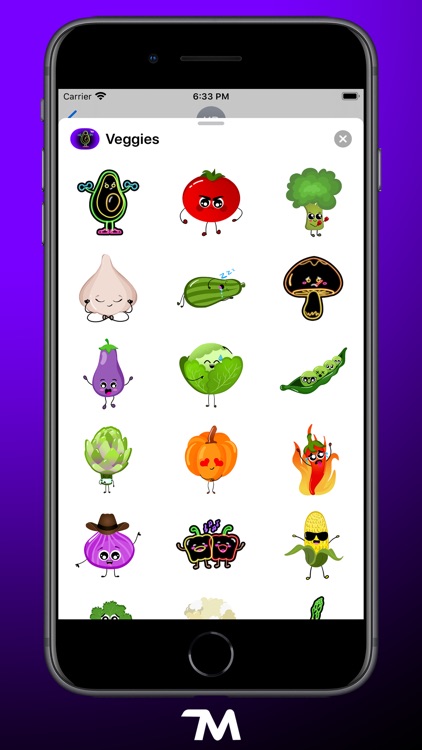 Veggies: Food Stickers