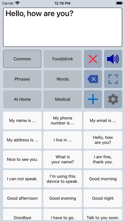 Speech Assistant AAC