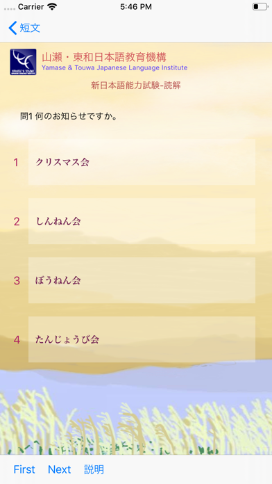 N4読解問題集 screenshot1