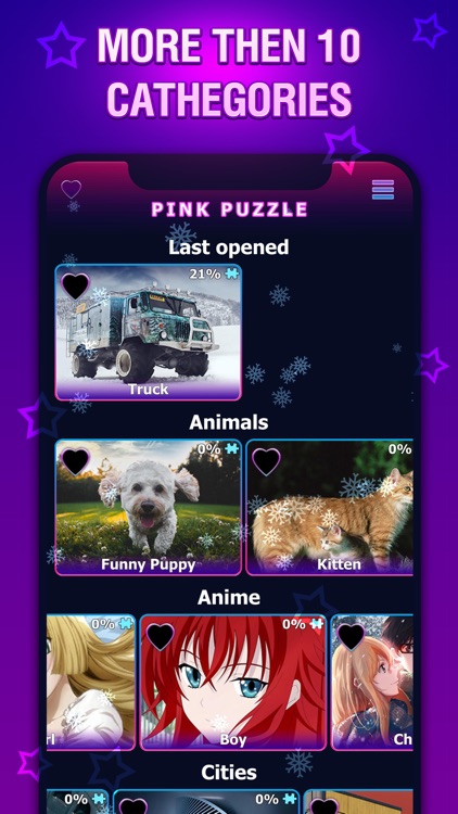 Pink Jigsaw Puzzles screenshot-0