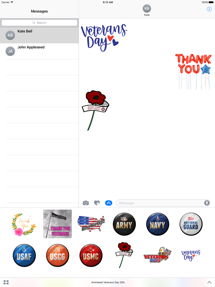 Animated Veterans Day Icon