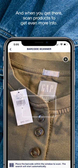 Gap app screenshot