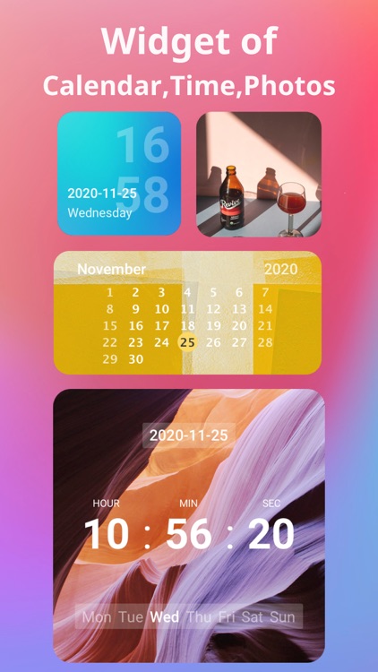 Widgets: Calendar&Clock&Date