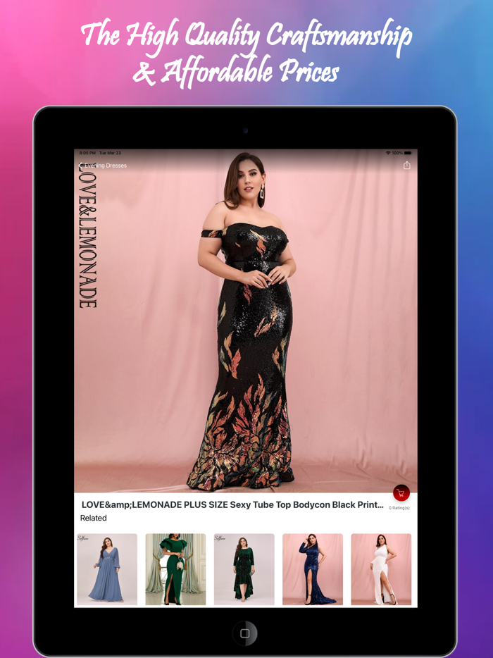 Phụ nữ váy cộng với kích thước