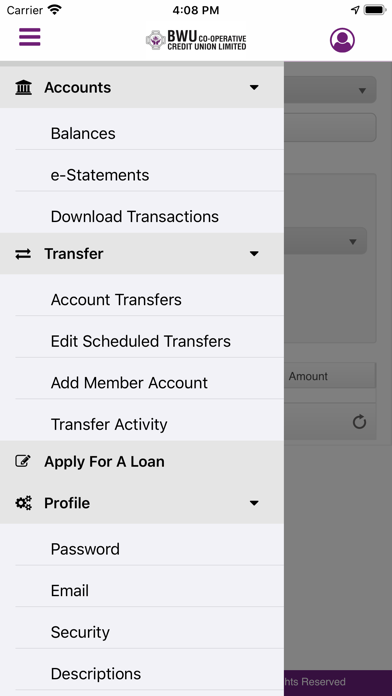 BWU Credit Union Mobile screenshot 4