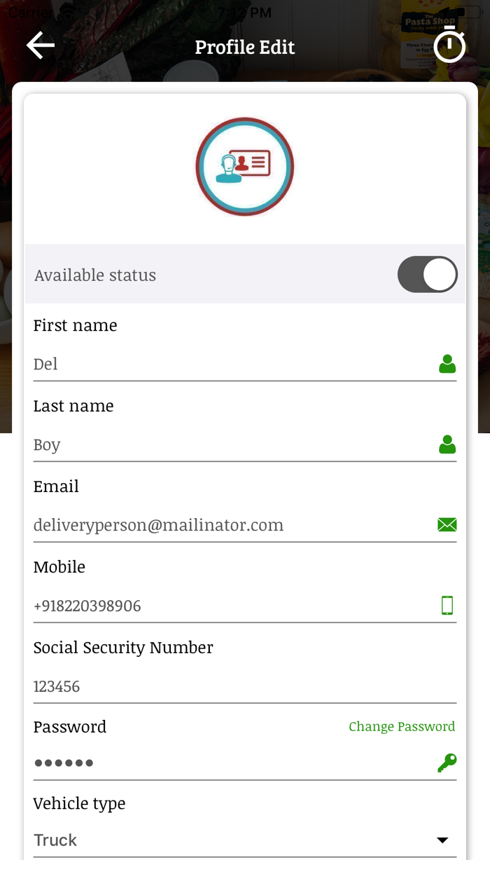 Runner Food Delivery