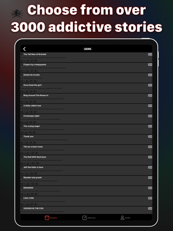 Scary stories - Addicted story