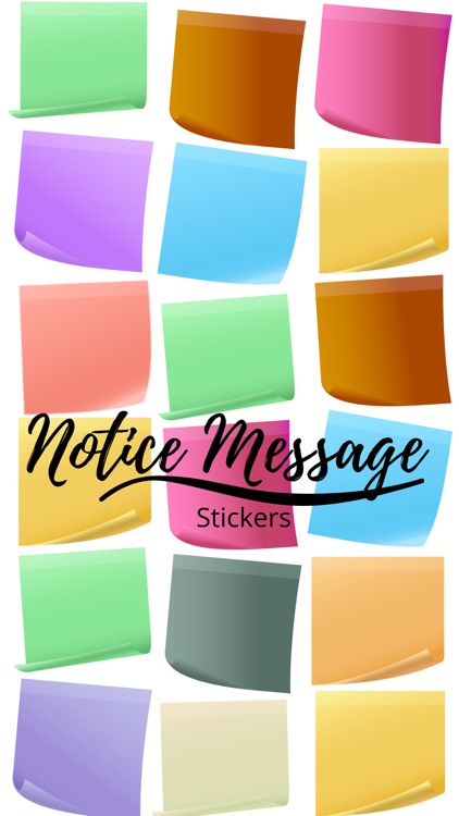 Notice Message Stickers