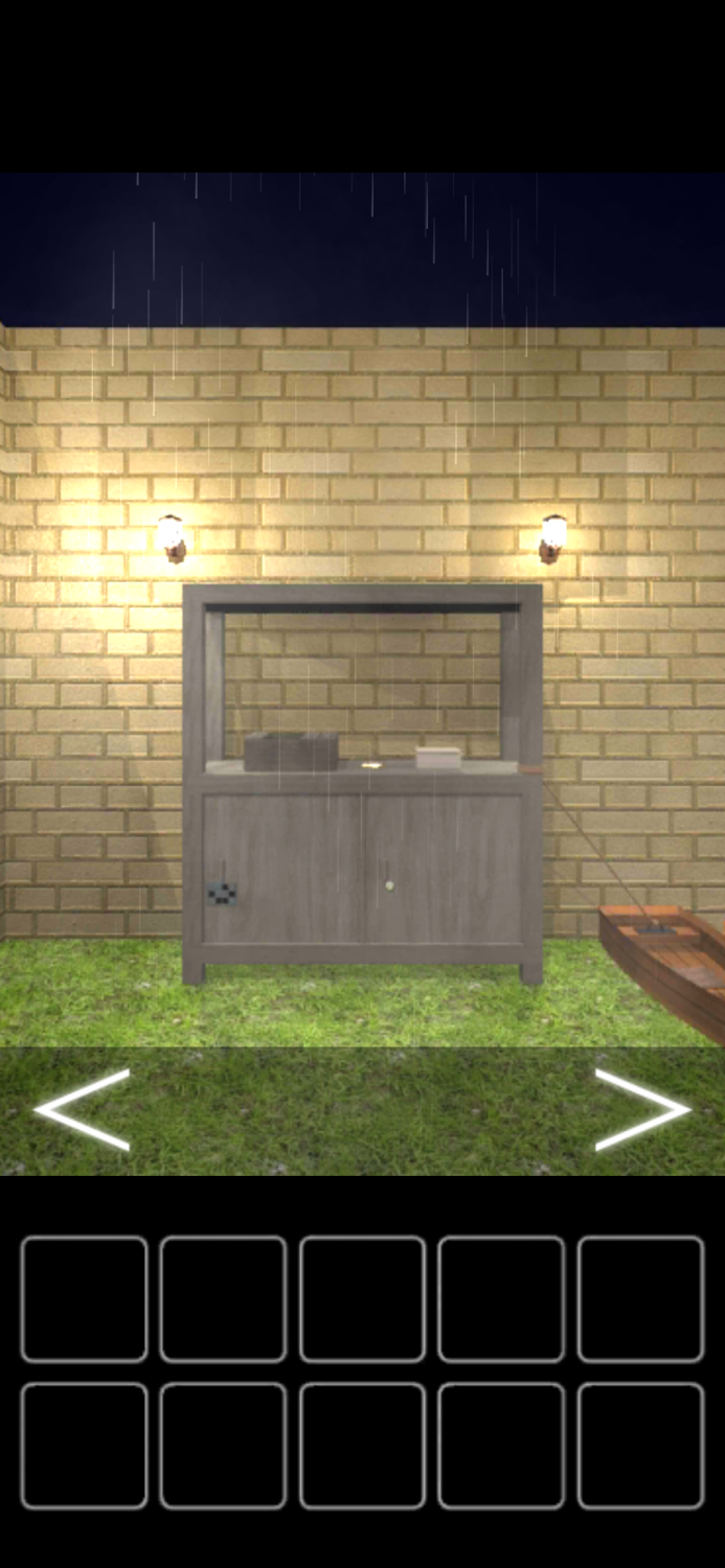 脱出ゲーム 雨降る庭からの脱出