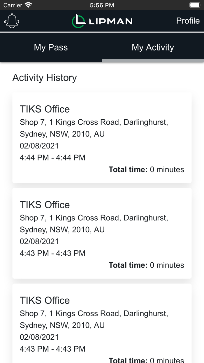 Lipman Construction Visitor