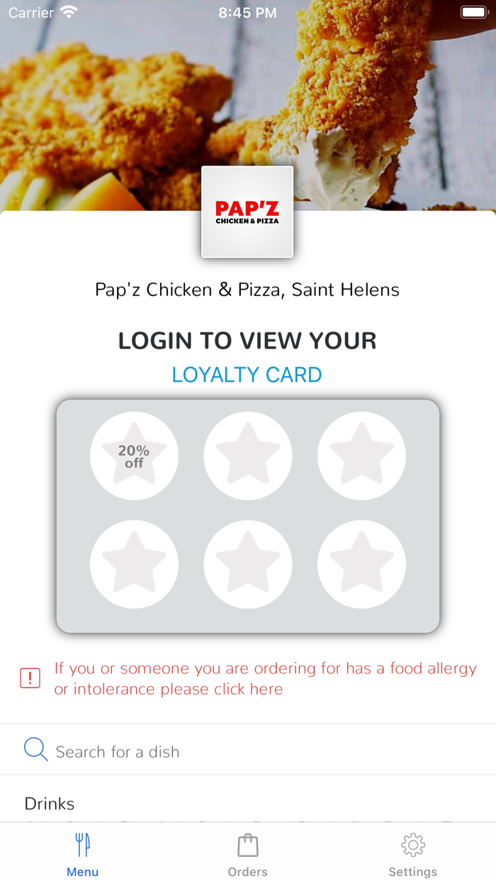 Papz Chicken  Pizza, Saint