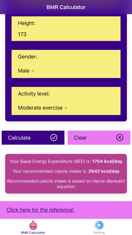 BMR Calculator Pro