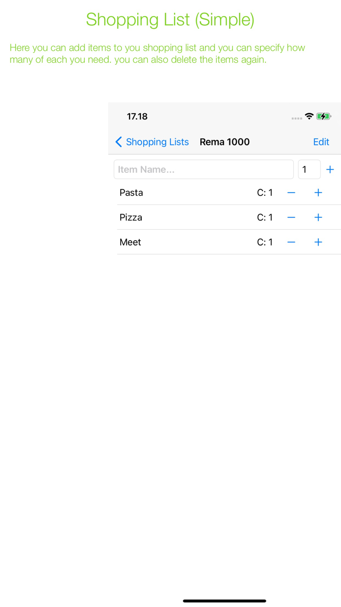Shopping List Simple