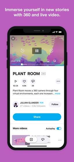 Vimeo app screenshot