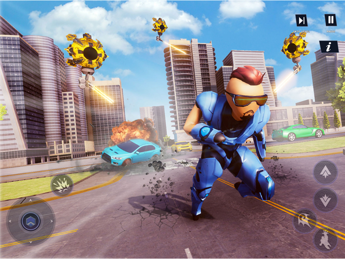 stickman Iron robot superhéroe