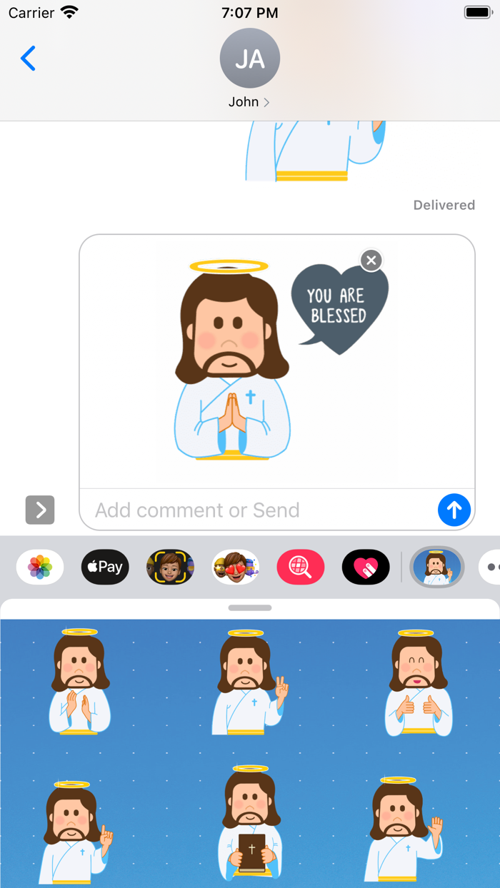 Jesus Stickers Animated