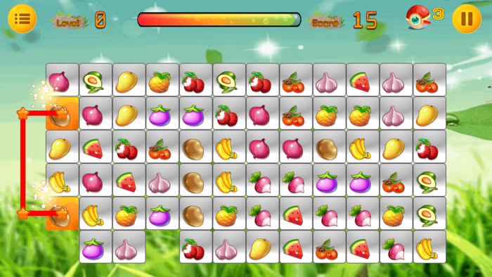 Nối hoa quả - Trò chơi trí tuệ