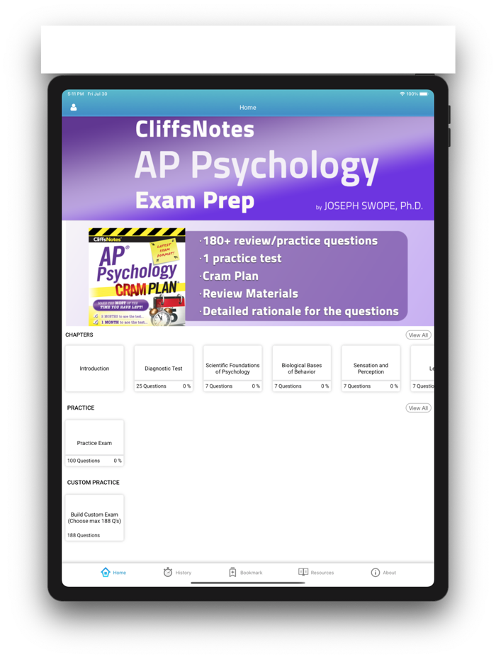 CLIFFSNOTES AP PSYCHOLOGY PREP