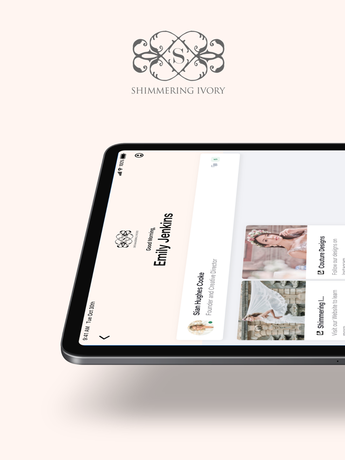 Shimmering Ivory Couture