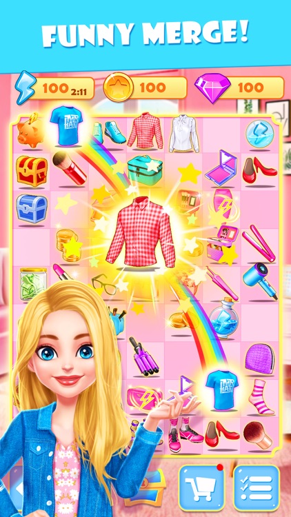 Merge Makeover: Makeup Games screenshot-4