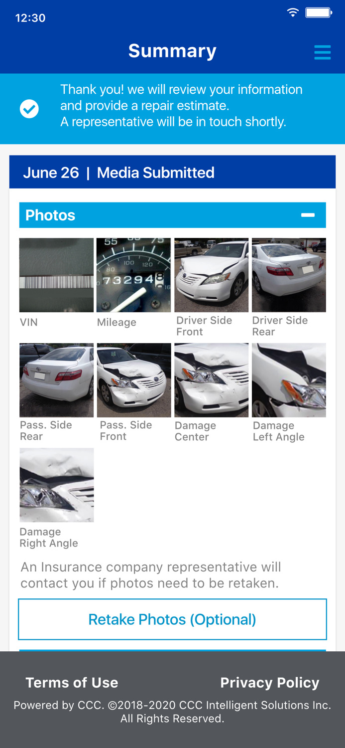 Photo Self Inspection