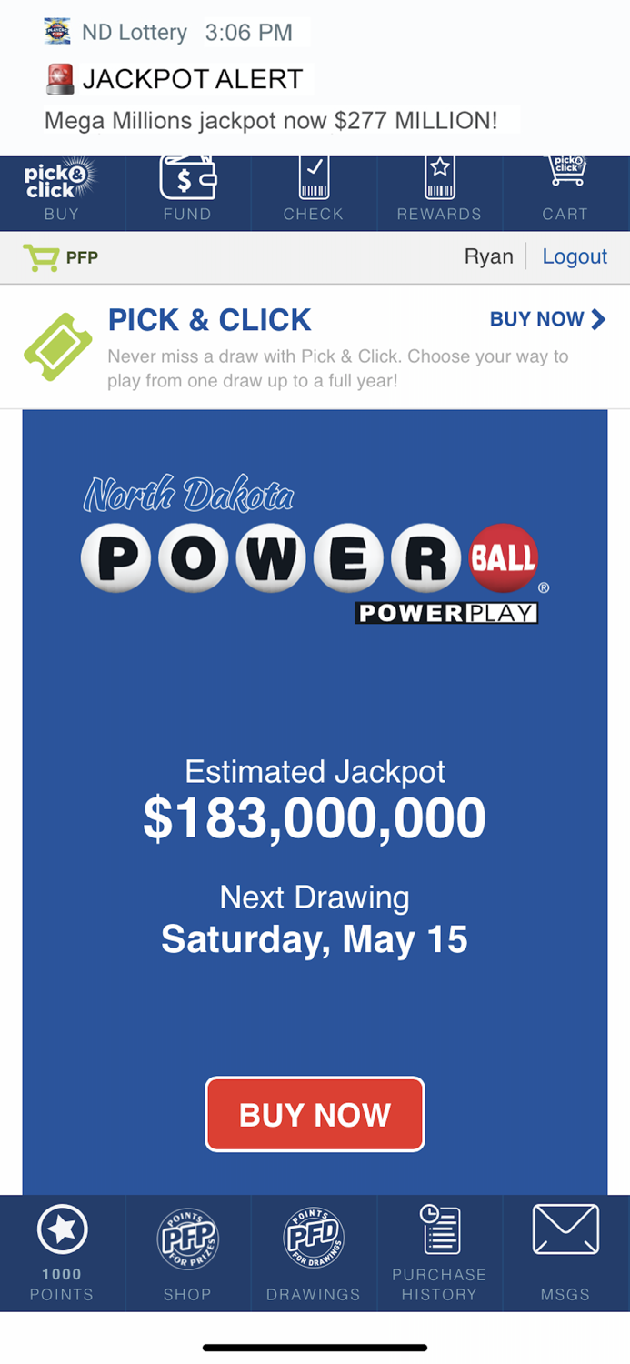 ND Lottery Players Club