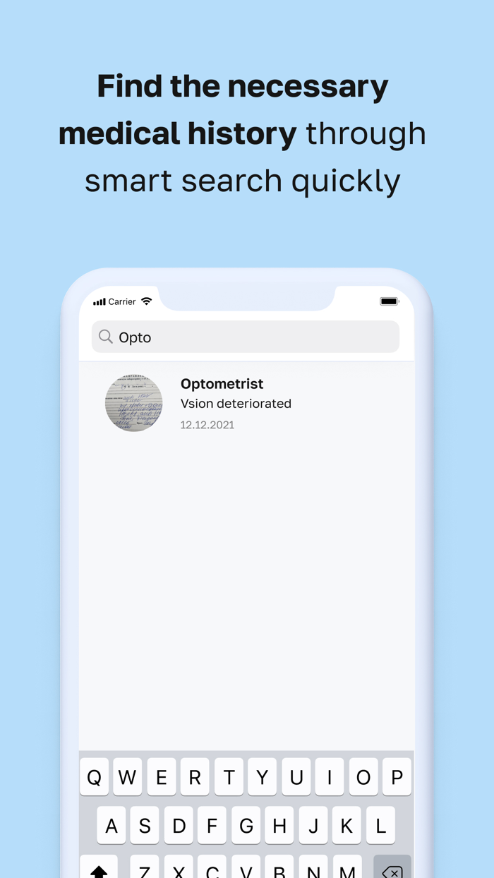 HealySave Medical Record